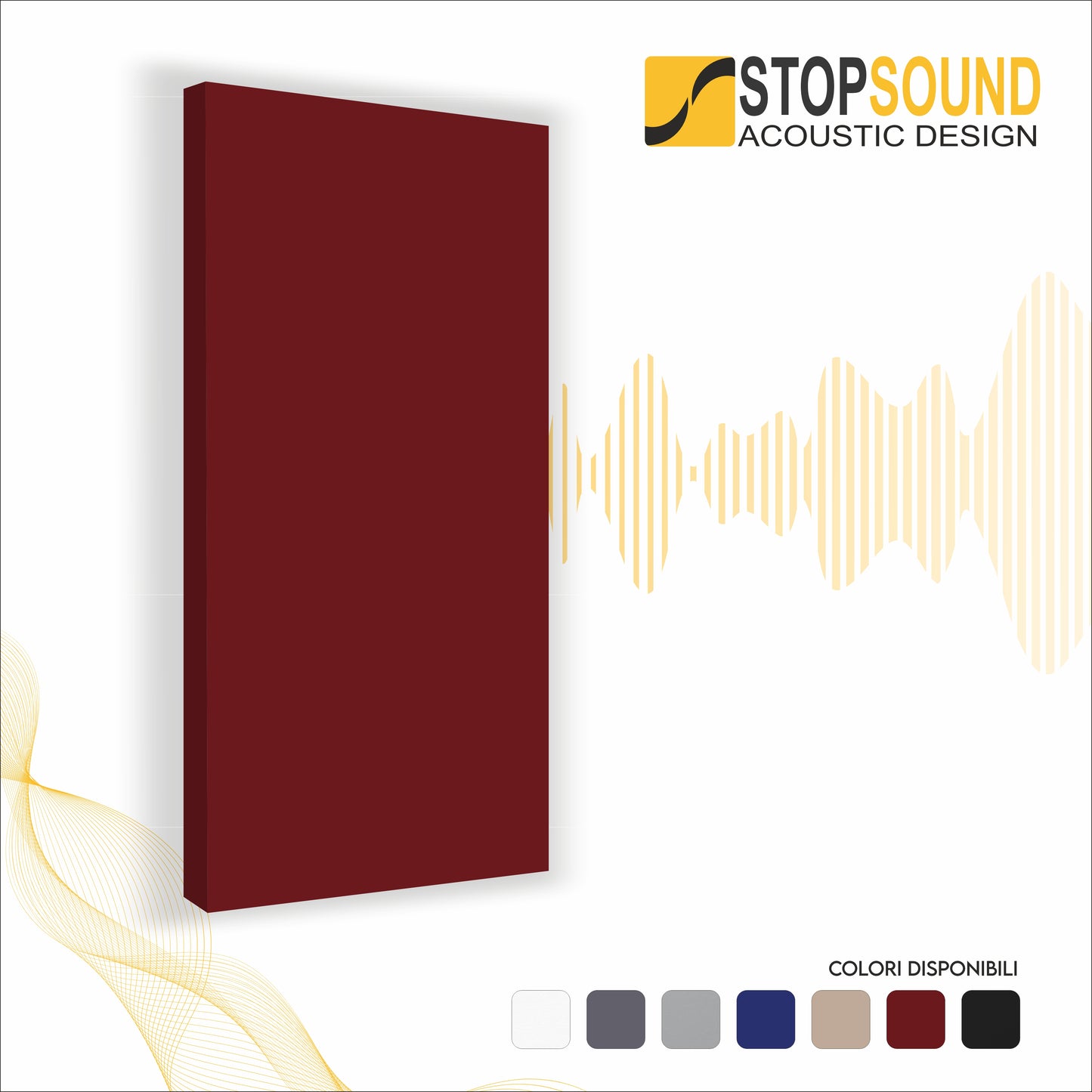 Stop Sound Pannello Acustico Fonoassorbente 180x80x5 cm